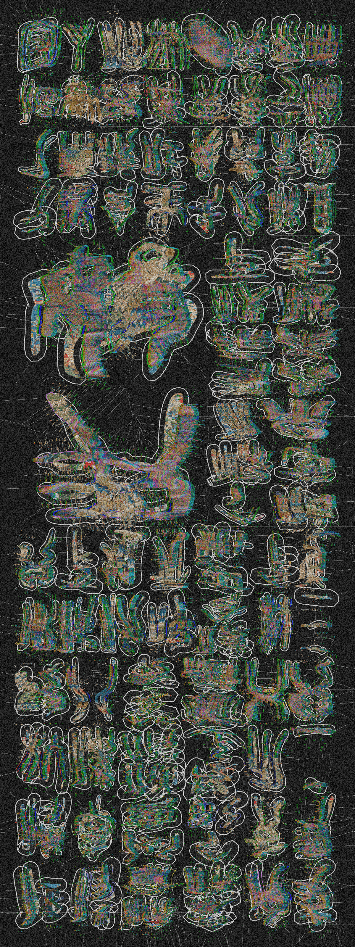 Images of the final outputs of Xie's algorithm